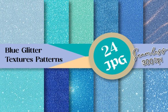 Download Blue Glitter Textures Patterns - Blue Collection