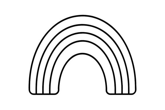 Download Minimalist Rainbow Continuous Stroke - Minimal Collection