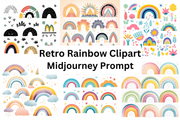 Download Prompt for Retro Rainbow Clipart - Retro rainbow Collection