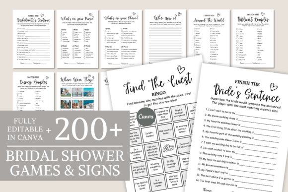 Download Minimalist Bridal Shower Games Template - Minimal Collection