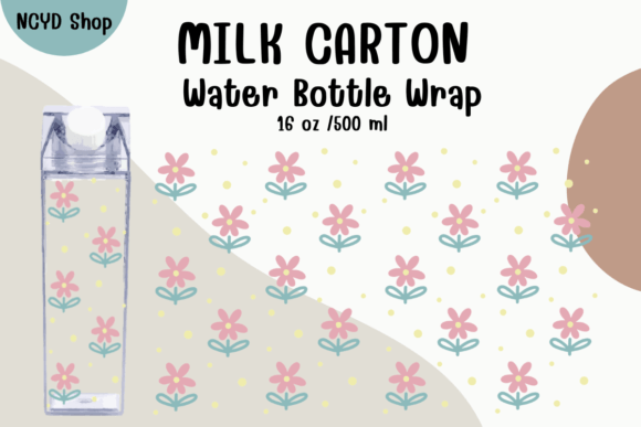 Download Minimal Flowers Milk Carton Water Bottle - Minimal Collection