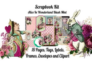 Download Alice in Wonderland Scrapbook Kit Blush - Scrapbook Collection