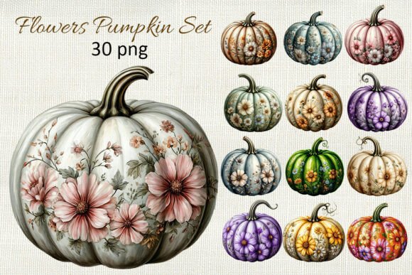 Download Floral Pumpkin Png Boho Fall Pumpkin - Boho fall Collection